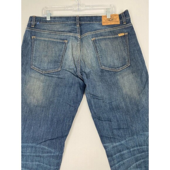 Raised Research Group LRG Straight Fit Jeans Men 38 Blue Mustaches J155010 style - Picture 5 of 15